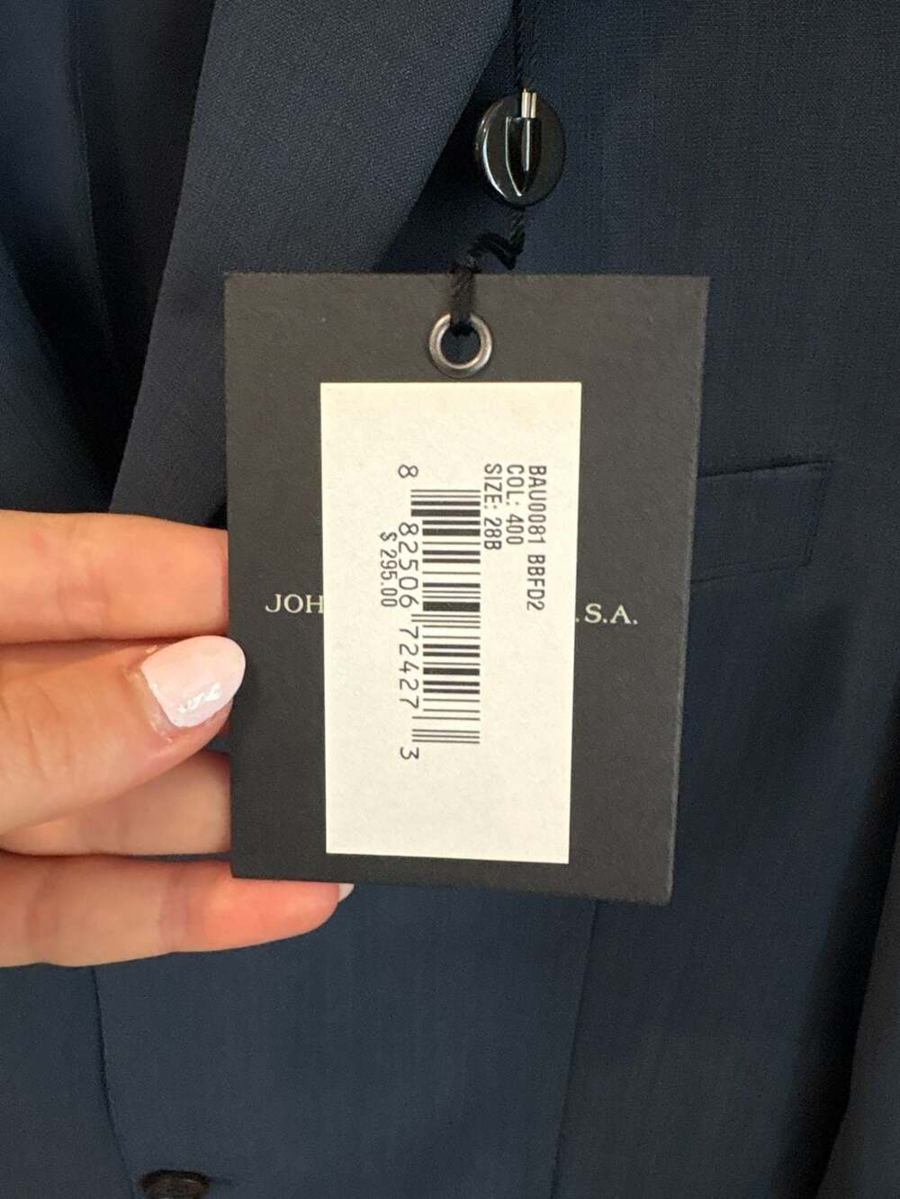 Brand New: John Varvatos U.S.A. Boys Navy Blue Two-Button Suit Blazer Size 28B - Picture 2 of 6